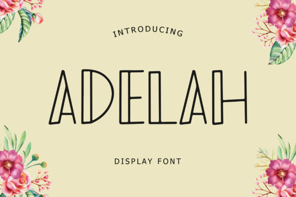 Adelah: A Playful Display Font for Creative Makers