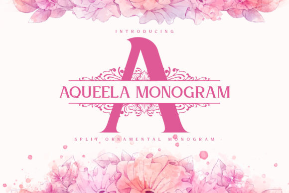 Aqueela Monogram: The Ultimate Display Font for Branding and Creativity