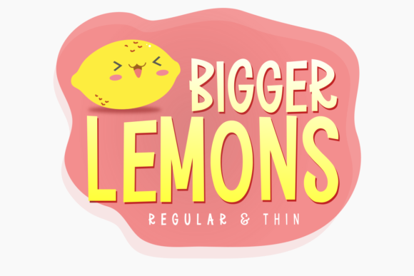 Bigger Lemons: A Display Font for Warmth and Editorial Charm