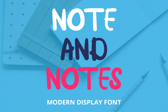 Boost Your Brand with Note and Notes: A Display Font for Small Business Success