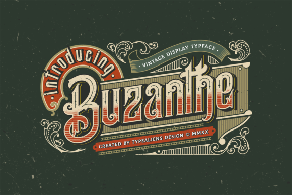 Buzanthe: A Timeless Display Font for Creative Projects