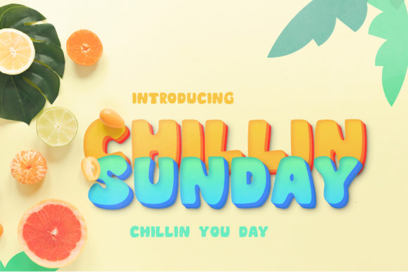 Chillin Sunday: A Bold Display Font for Dynamic Web Design