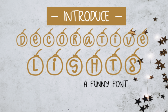 Decorative-lights: A Timeless Display Font for Crafters and Designers