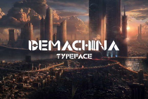 Demachina: A Font for Futuristic Editorial Design