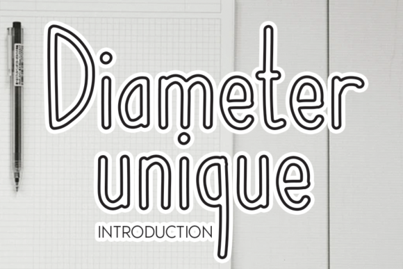 Diameter Unique: A Display Font for Bold Creative Campaigns
