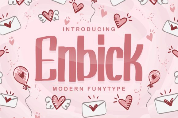 Enbick: A Friendly Font for Creative Branding Projects