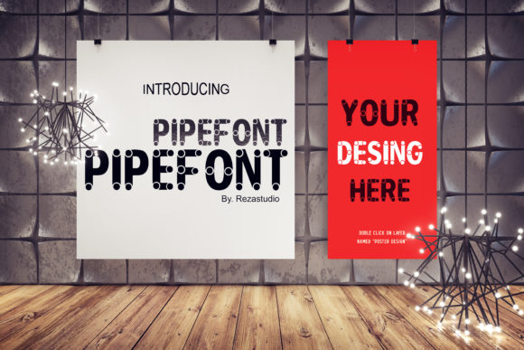 Explore the Playful Charm of Pipe Font