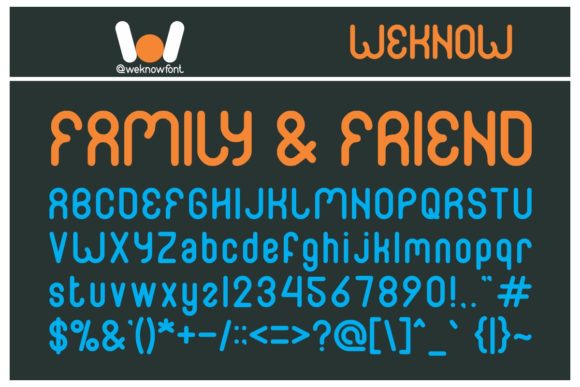 Family and Friend: A Display Font for Editorial Design and Creative Projects