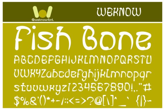 Fish Bone: A Display Font That Adds Joy and Professionalism to Your Brand