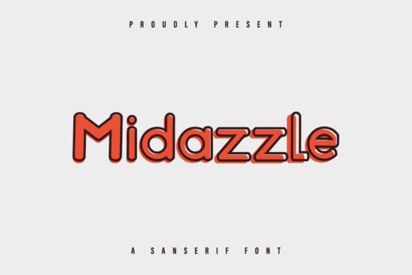 Midazzle: A Minimalist Display Font for Modern Branding