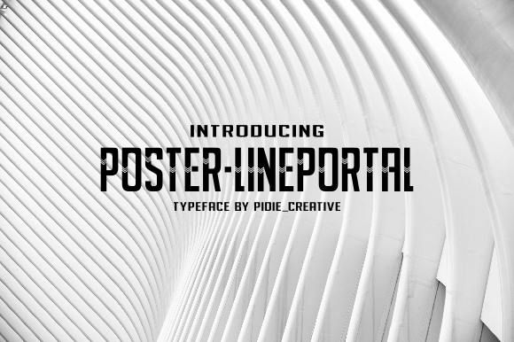 Poster-Lineportal: A Modern Display Font for Editorial Design