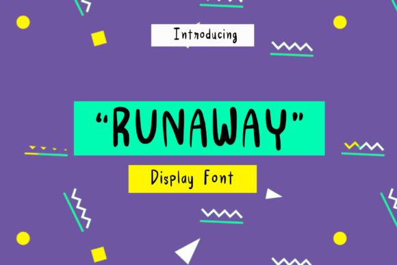 Runaway: A Joyful Display Font for Creative Makers