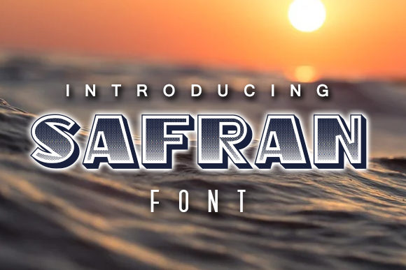 Safran: A Bold Display Font for Digital Branding