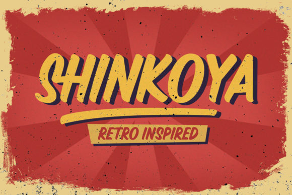 Shinkoya: A Vintage Display Font for Timeless Campaign Design