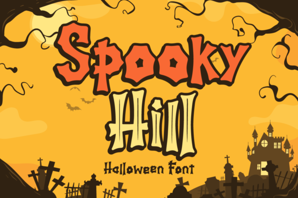 Spooky Hill: A Playful Display Font for Halloween Branding