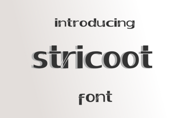 Stricoot: A Display Font That Elevates Branding with Abstract Elegance