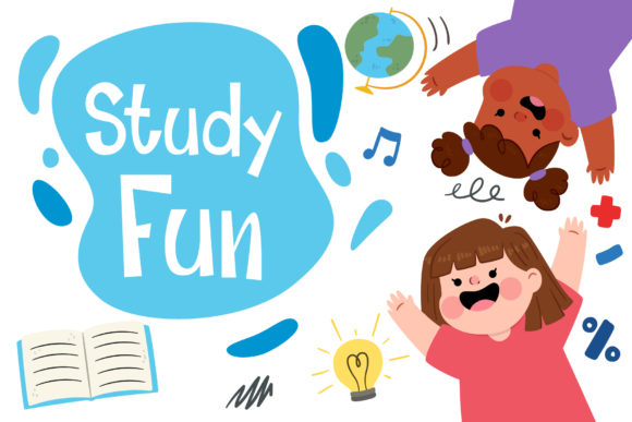 Study Fun: A Joyful Display Font for Creative Branding
