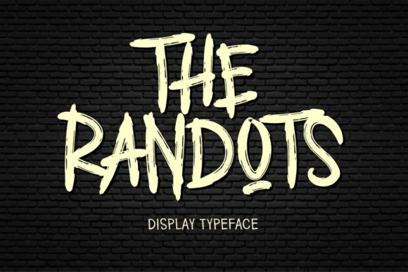 The Randots: A Bold Display Font for Creative Crafters and Product Makers