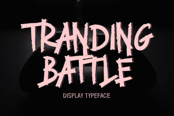 Tranding Battle: A Bold Display Font for Editorial Design and Branding