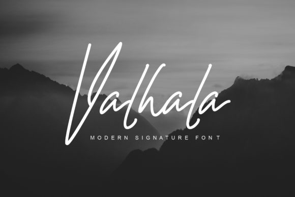 Valhala: A Display Font for Crafters and Product Creators